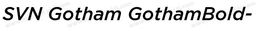 SVN Gotham GothamBold字体转换